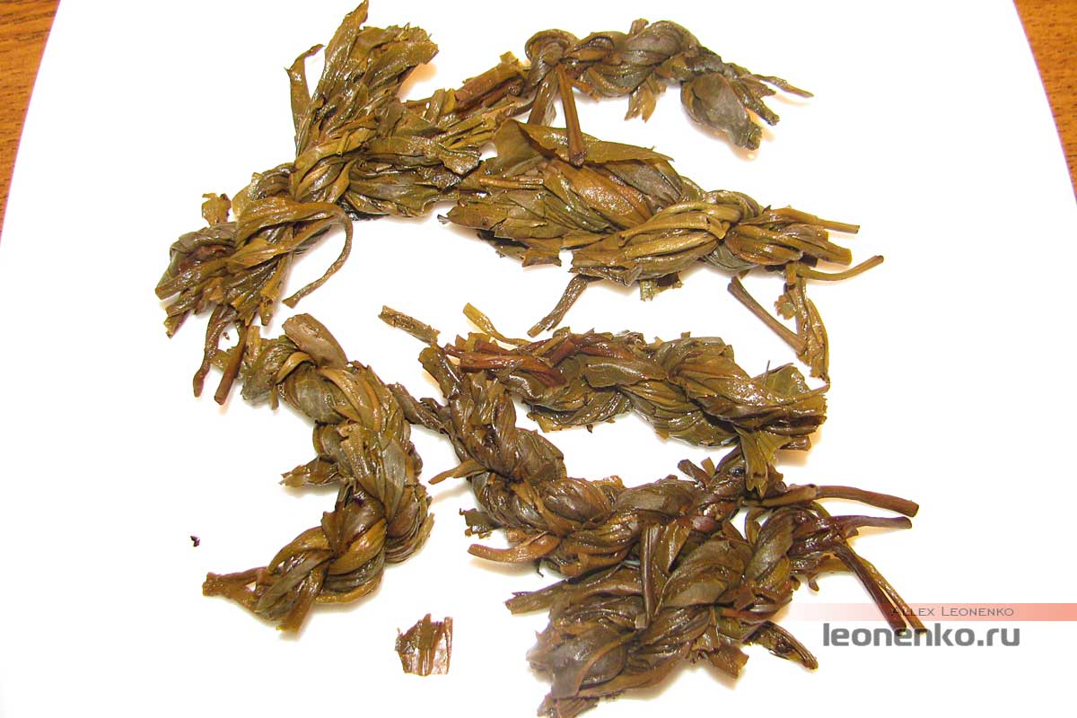 Бяньцзы Ча – чай «косичками» - спитой лист