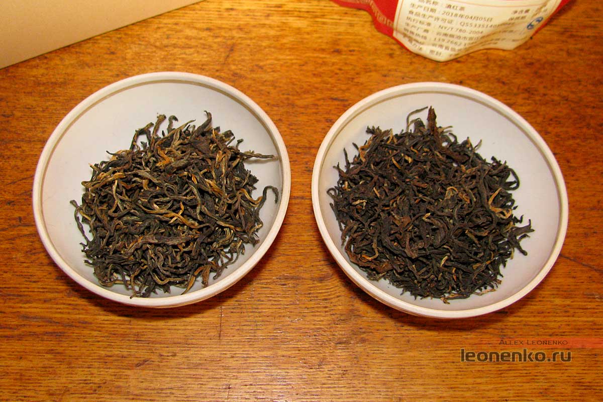 Красный китайский чай от Fenghetang и фермерский фэнцин, внешний вид